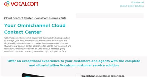 hermes vocalcom|Cloud Contact Center solution .